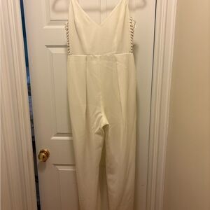Zimmermann Cream Sleeveless Jumpsuit